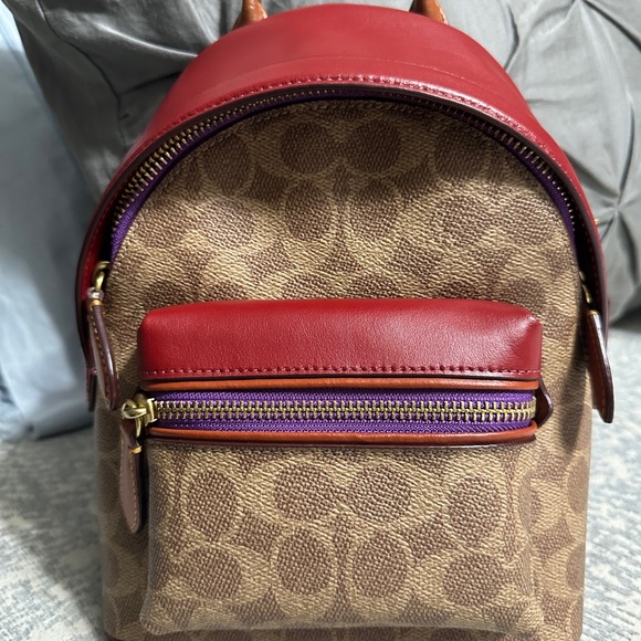 COACH Signature Charter Backpack 18 - Picture 1 of 12